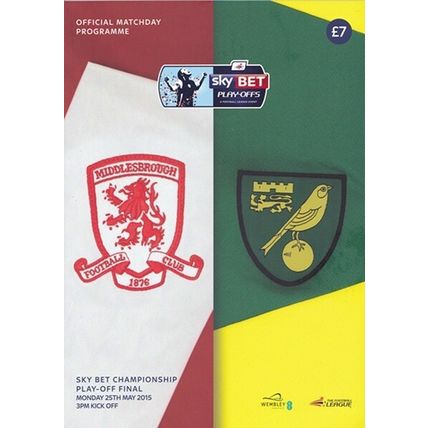 MIDDLESBROUGH v NORWICH CITY CHAMPIONSHIP PLAY-OFF FINAL 2015