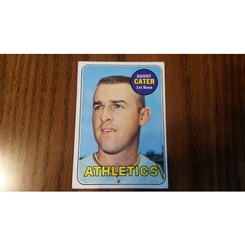 1969 Topps Card # 044 Danny Cater Very Good (3) Oakland Athletics