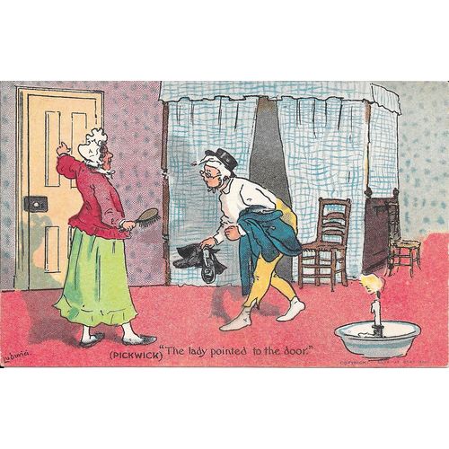 NICE ARTIST DRAWN EARLY COMIC POSTCARD BY A.LUDOVICI POSTED 1905 (937)