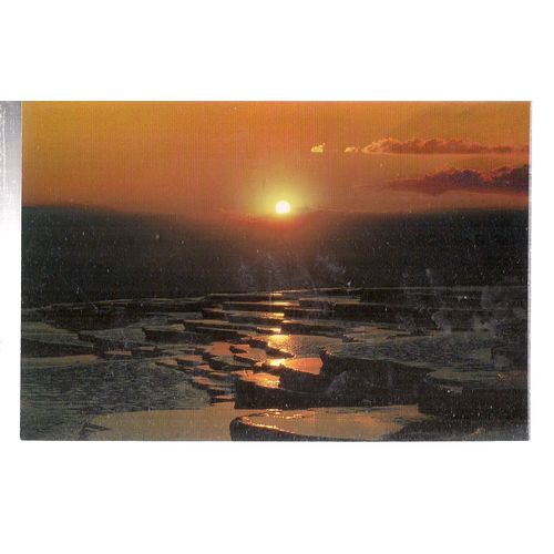 DENIZLE, TURKEY unused postcard vgc =