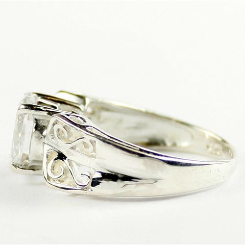 Cubic Zirconia, 925 Sterling Silver Ring, SR281