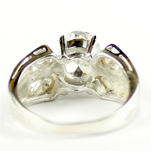 Cubic Zirconia, 925 Sterling Silver Ring, SR281
