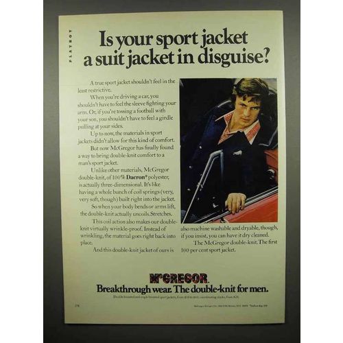 1971 McGregor Sport Jacket Ad - Suit Jacket in Disguise