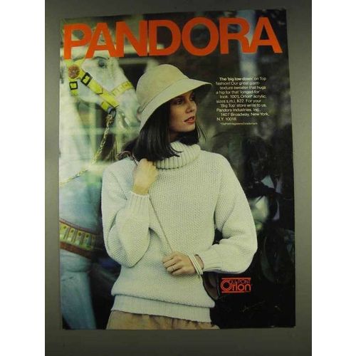 1977 Pandora Sweater Fashion Ad