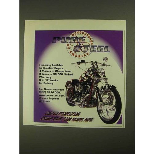 1998 Pure Steel Motorcycles Ad