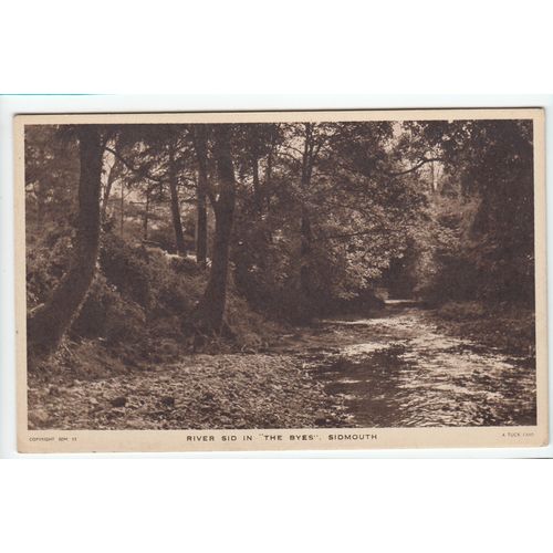 River Sid in the Byes Sidmouth Postcard Devon SDM12