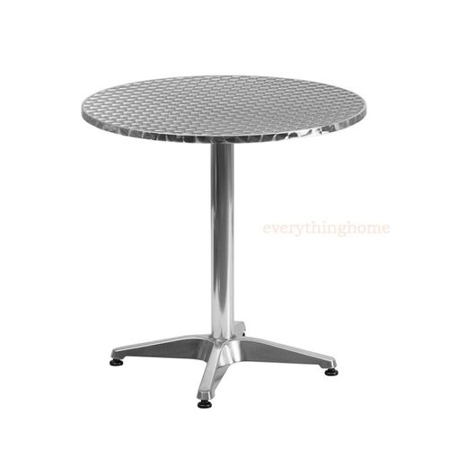 1950’s Round / Square Commercial Aluminum Dining Table In/Outdoor - 3 Sizes