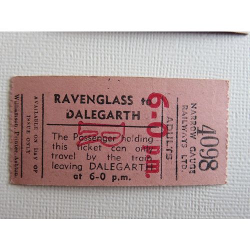 Ravenglass & Eskdale Railway Ravenglass-Dalegarth Adult Single Ticket #5