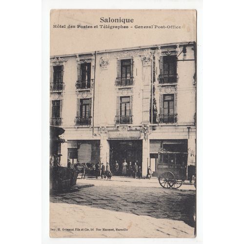 General Post Office Salonique Salonika Postcard