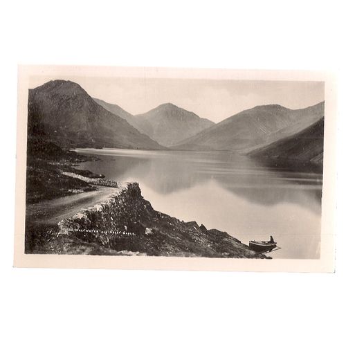 WASTWATER and GREAT GABLE, CUMBRIA unused antique postcard. =