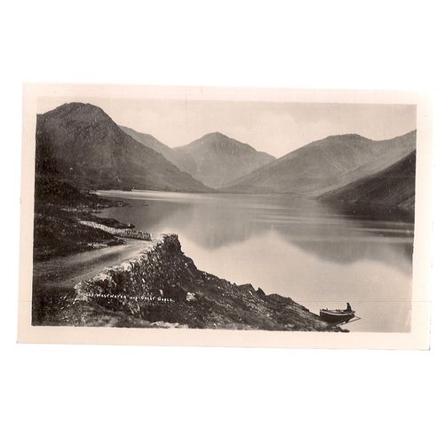 WASTWATER and GREAT GABLE, CUMBRIA unused antique postcard. #