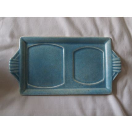 George Clews Perfecto Ware teapot tray circa 1935 Deco style 28 cm l 15cm w vgc