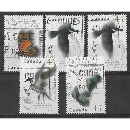 CAN 1995 (SET) 'MIGRATORY WILDLIFE' (5v)FINE USED (EBID71-331)