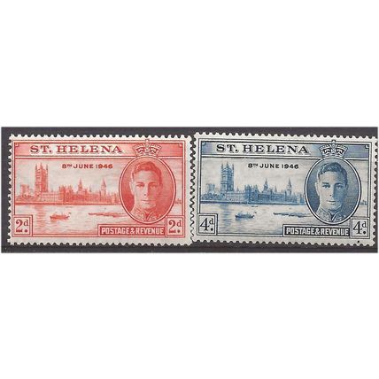 St Helena 1946 Victory Set SG141-142 Mounted Mint . .. .