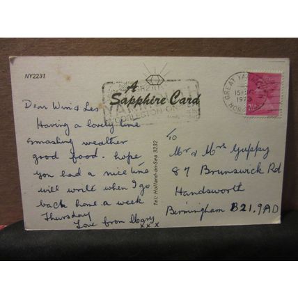 BRITANNIA PIER, GREAT YARMOUTH, NORFOLK used postcard by Sapphire 1973 pm =