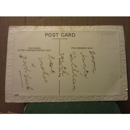 WISHES FOR A HAPPY BIRTHDAY, .. used vintage postcard swans