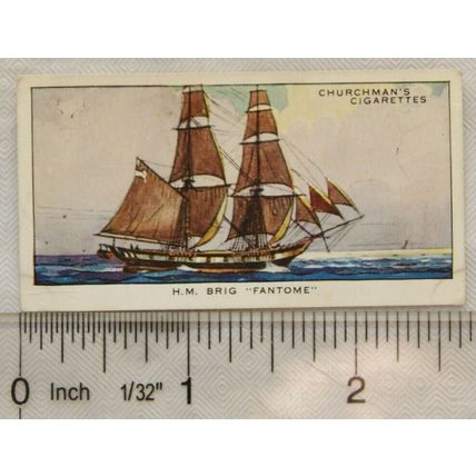 Churchmans Story of Navigation No. 37 HM Brigg Fantome