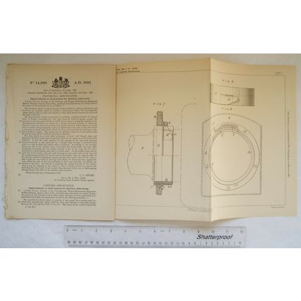 1891 Patent No. 14,860 dust guards for railway axle boxes, Rajputana Mulwa Rail