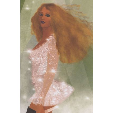 Beyonce Destinys Child Pop Singer Actress Quotation Painting Postcard