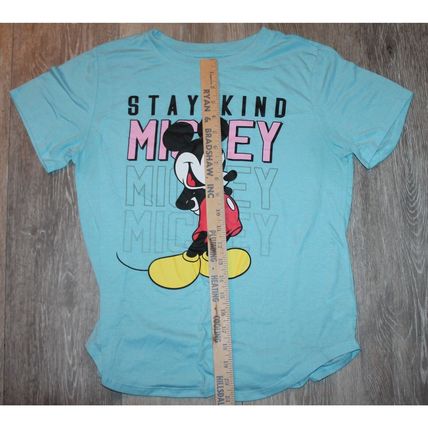 DISNEY MICKEY MOUSE STAY KIND GRAPHIC PRINT SHORT SLEEVE TEE SHIRT L11-13