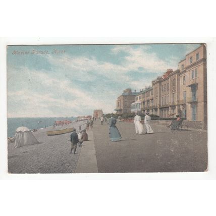 Marine Parade Hythe Postcard 1905 Kent
