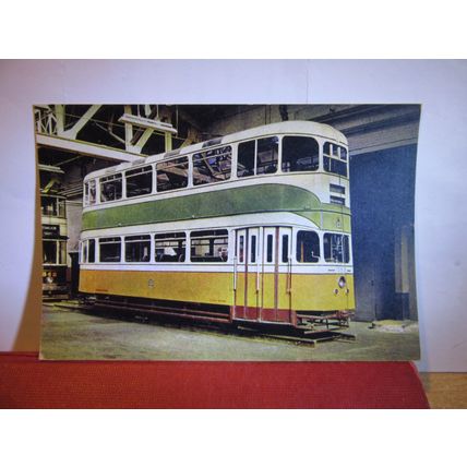TRAMCAR no. 1392, GLASGOW CORPORATION unused postcard dated 1969 =