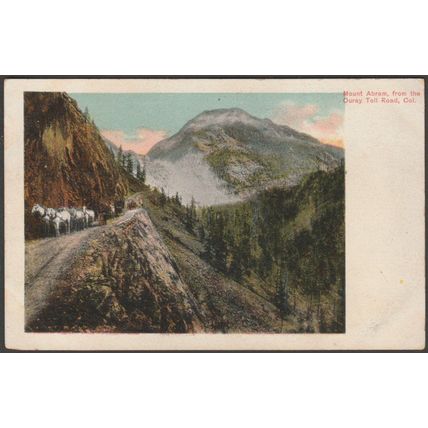 Mount Abram from the Ouray Toll Road, Colorado, c.1910 - Colorado News Co PC