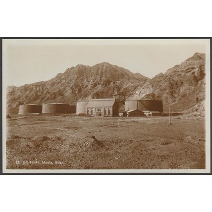 Oil Tanks, Maala, Aden, c.1910s - Pallonjee, Dinshaw & Co RP Postcard