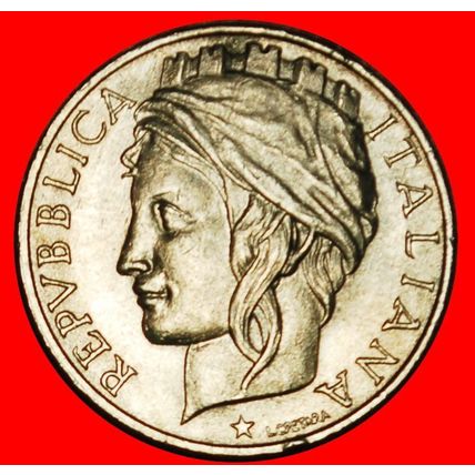 Ⰶ TURRETED ALLEGORY (1996-2001): ITALY ★ 50 LIRAS 1997R! ★LOW START★NO RESERVE