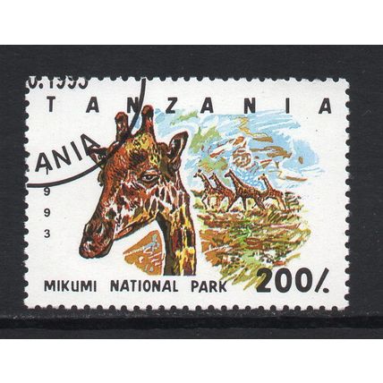 Tanzania - 1993 - 200/- Mikumi National Park, Used