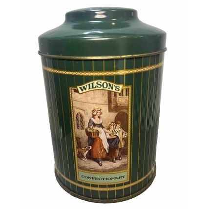Wilson's 1990 Vintage EMPTY Collectible Tin Decor