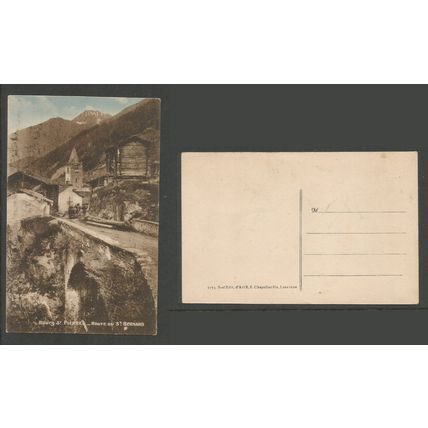 Switzerland Postcard Bourg St Pierre, Route Du St Bernard Unposted