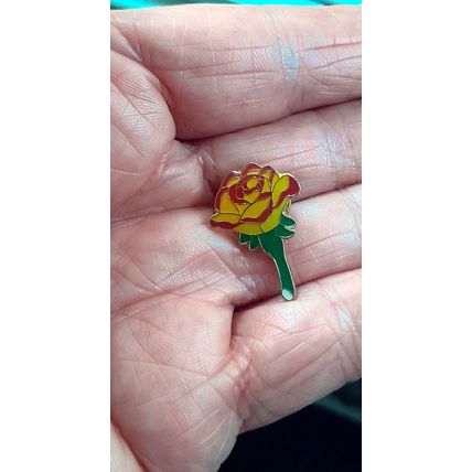 Badge Stud : Women's Royal Volintary Service : Rose