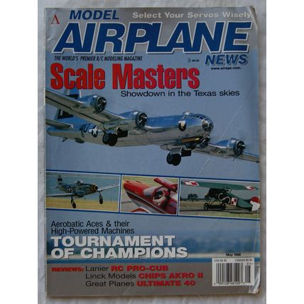 1998 Model Airplane News Magazine - May