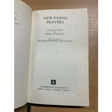 1990 "NEW PARISH PRAYERS" FRANK COLQUHOUN RELIGIOUS HARDBACK BOOK (P4)