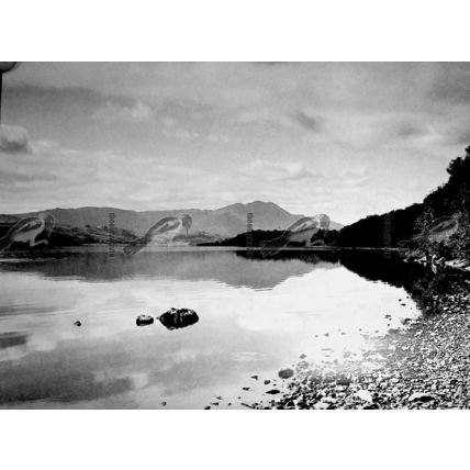 Loch Vennachar & Ben Venue, Perthshire, B & W Book Illustration, 1937