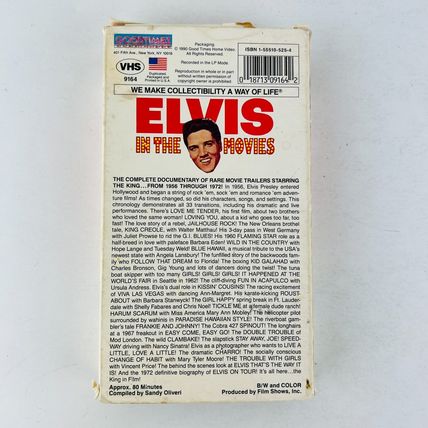 Elvis Presley - In The Movies: A Complete Film Documentary VHS Video Tape