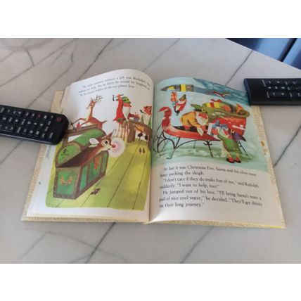 Old Little Golden Book Walt Disney Rudolph The Red Nose Reindeer G Edition 1963