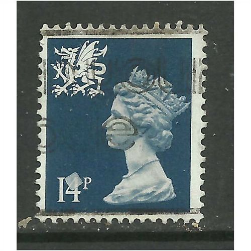 Wales GB 1988 14p Deep Blue Machin SG W40.( J323
