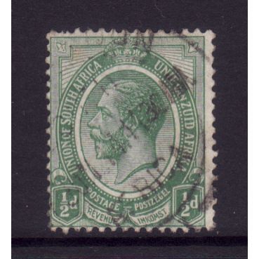 SOUTH AFRICA 1913 SG3 1/2d GREEN FINE USED#1