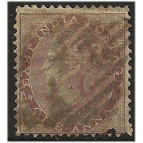 India 1856 SG39 1a Brown No Wmk Good Used . ..
