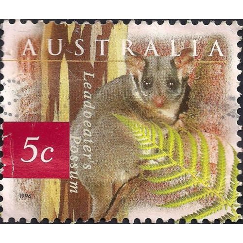 AUSTRALIA, MAMMALS, Leadbeater's Possum, red 1996, 5c