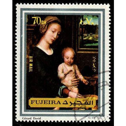 Fujeira 1972 Art Paintings Airmail 70D Used Stamp