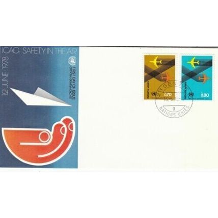 United Nations Geneva 1978 ICAO Safety in the Air FDC Geneve cancel Unaddressed