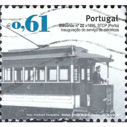 PORTUGAL, RAIL, Electric tram 1895, grey 2007, 0.61, #2