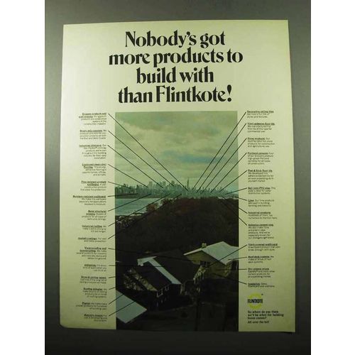 1969 Flintkote Building Products Ad - Nobody's Got More