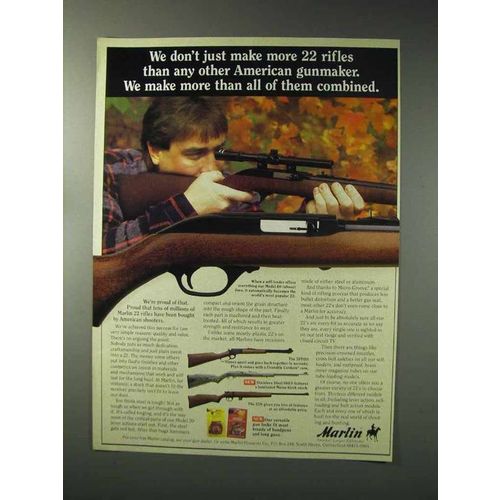 1993 Marlin Rifle Ad - Model 60, 39TDS, 60SS & 25N
