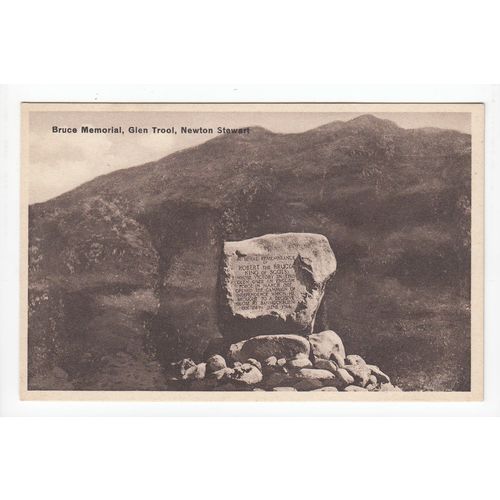 Bruce Memorial Glen Trool Newton Stewart Postcard 3738
