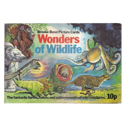 WONDERS OF WILDLIFE . Brooke Bond Tea album with full set of cards