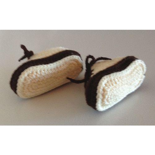 Baby toddler booties #B007 converse tennis trainers footwear crochet 6-9 months